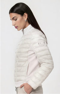 Monari - Quilted jacket with neoprene