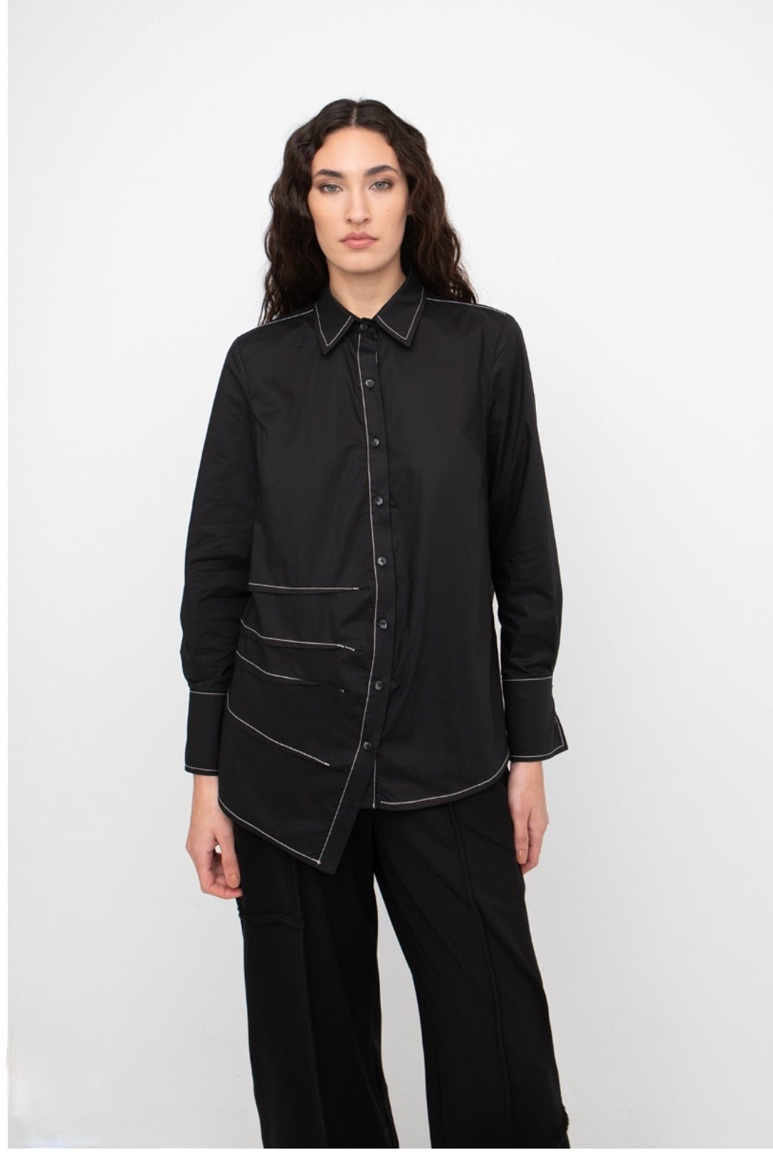 Ozai N Ku - Black Cotton Shirt
