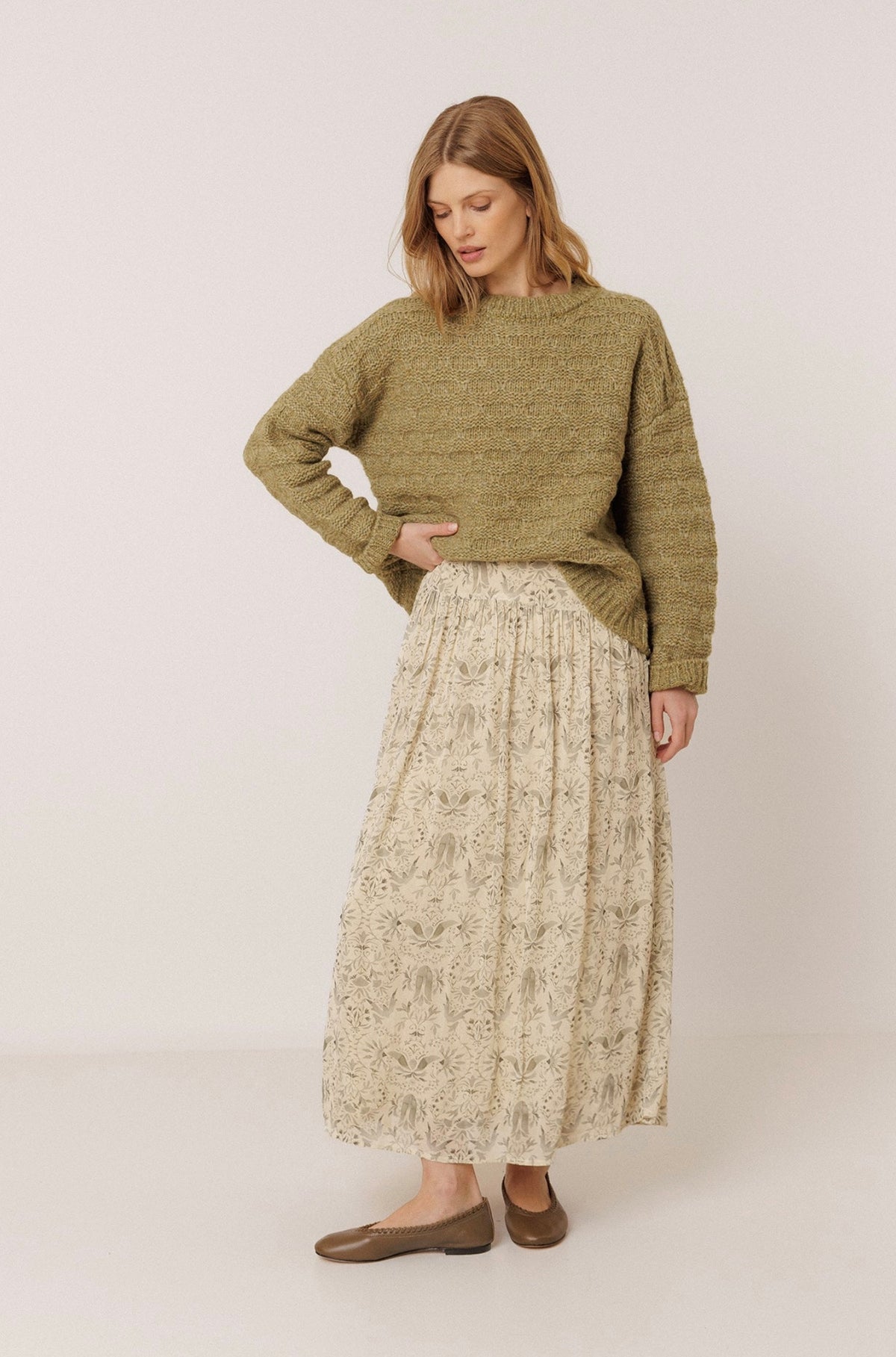 Indi & Cold - Decorative Knit Sweater