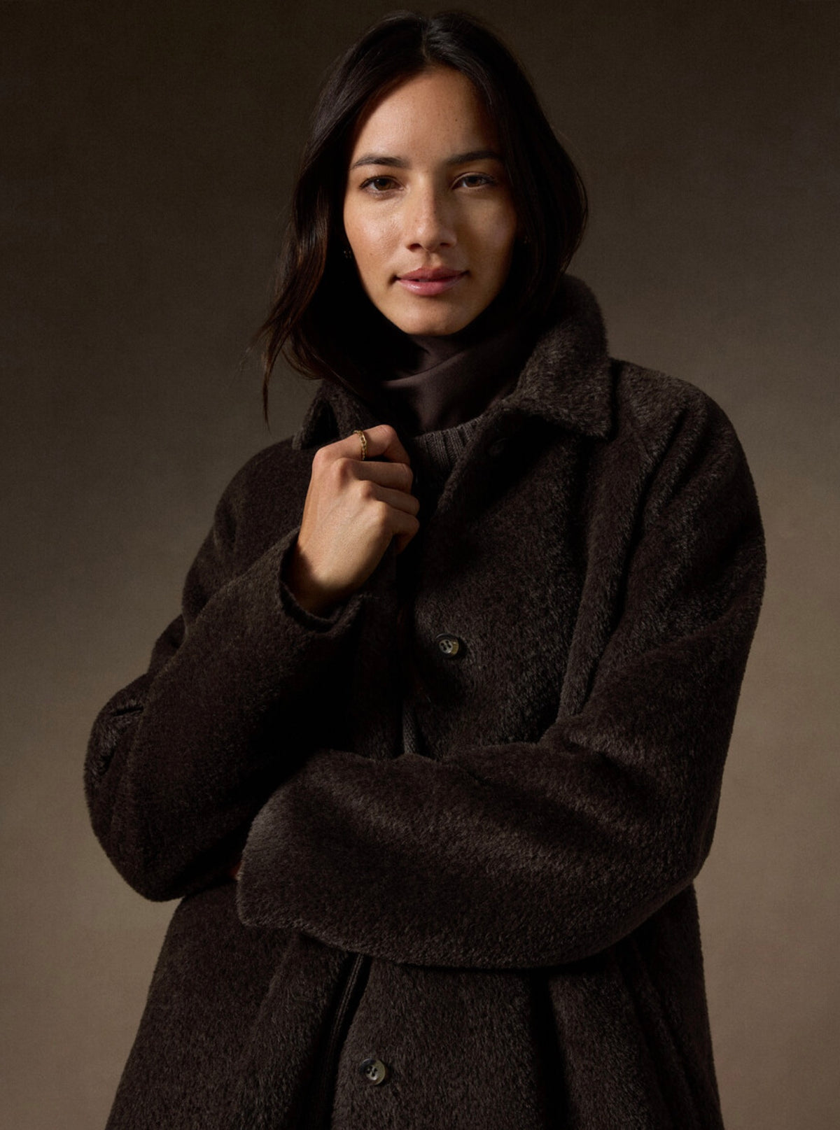 Eileen Fisher - Fine Wool Alpaca Classic Collar Coat