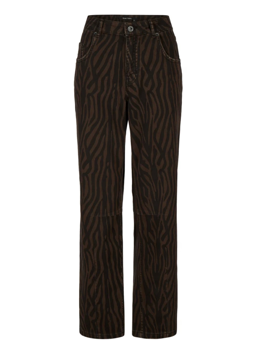 Marc Aurel - Barrel jeans with tiger print