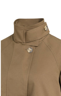 YAYA - A-line trench jacket with stand collar