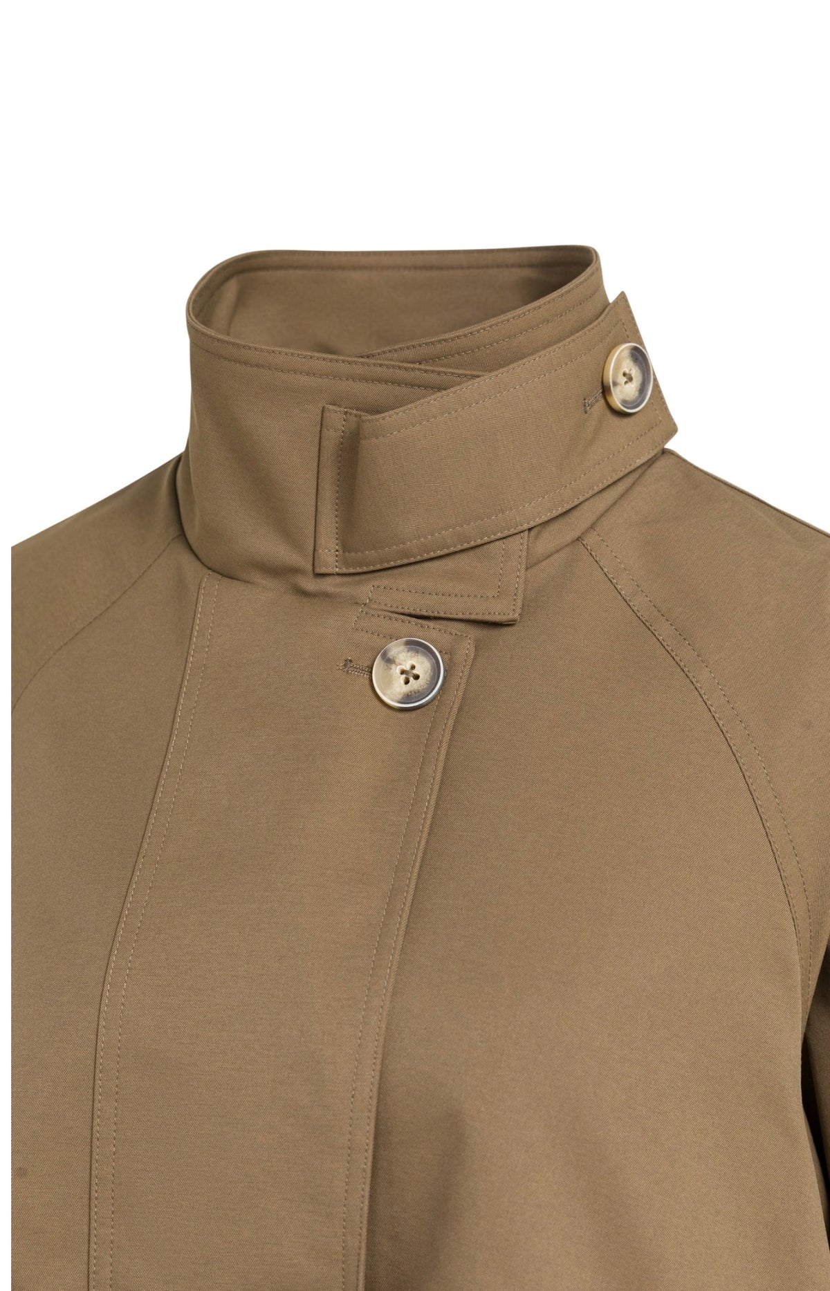 YAYA - A-line trench jacket with stand collar