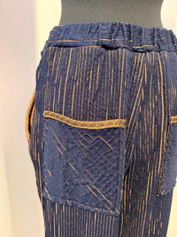 Ozai N Ku - Textured Striped Trousers