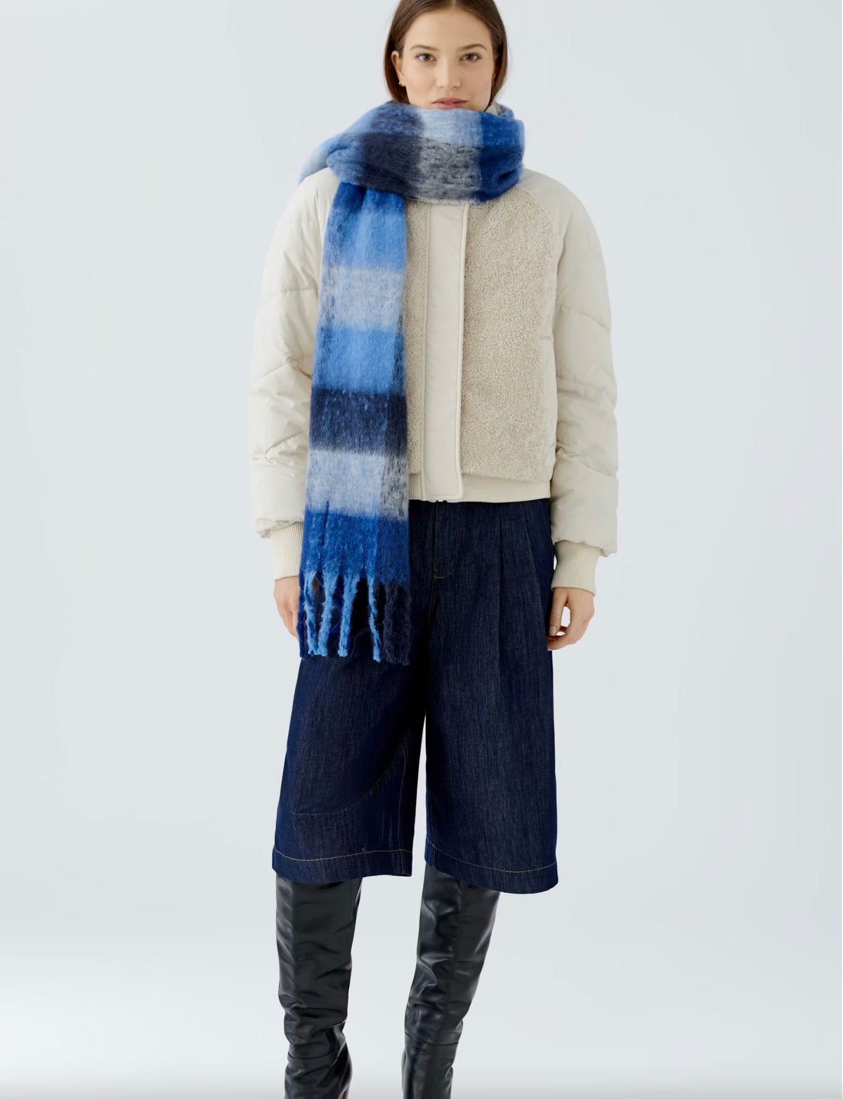 Oui - Scarf - Blue Blue