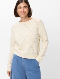 Brax - Lisa Sweater with Diamond Pattern