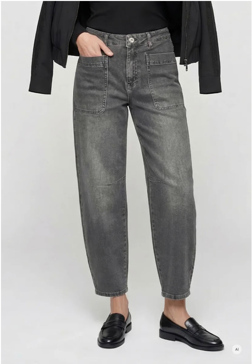 Marc Aurel - Utility-Style Barrel Jean
