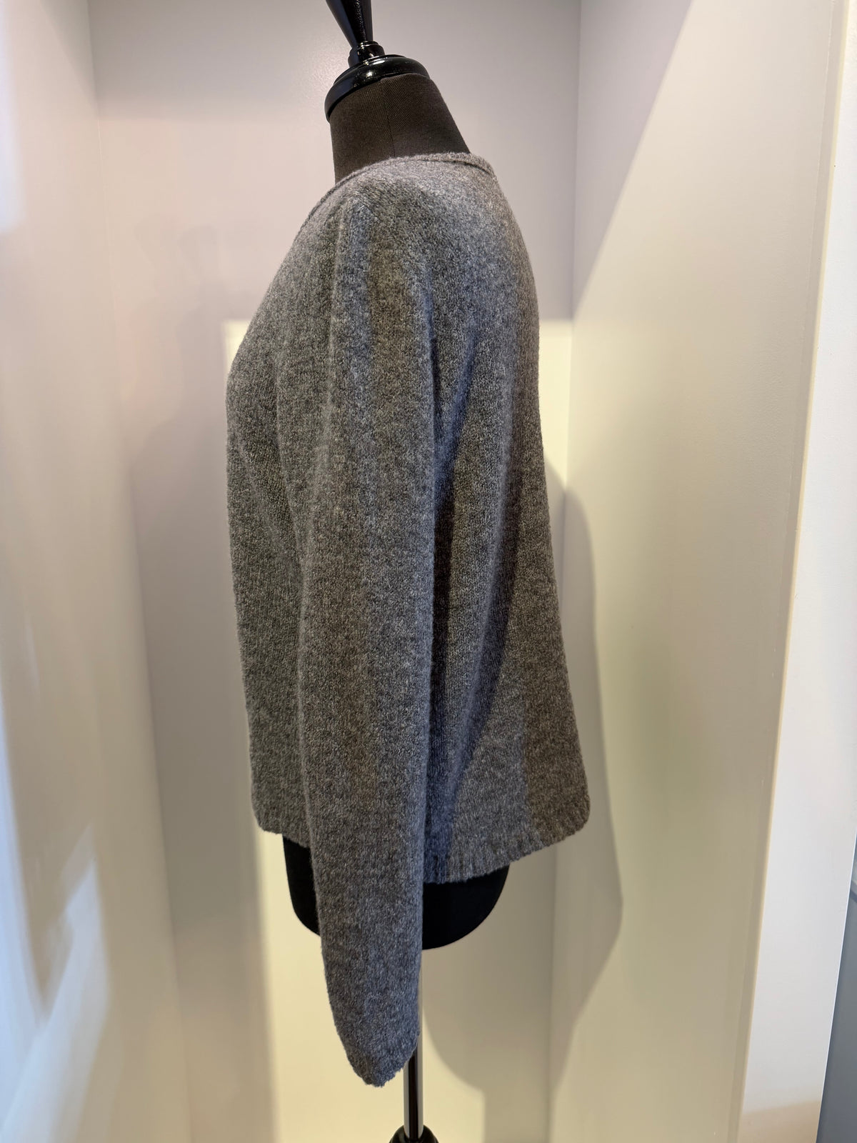 Grizas - Heathered Grey wool Cardigan