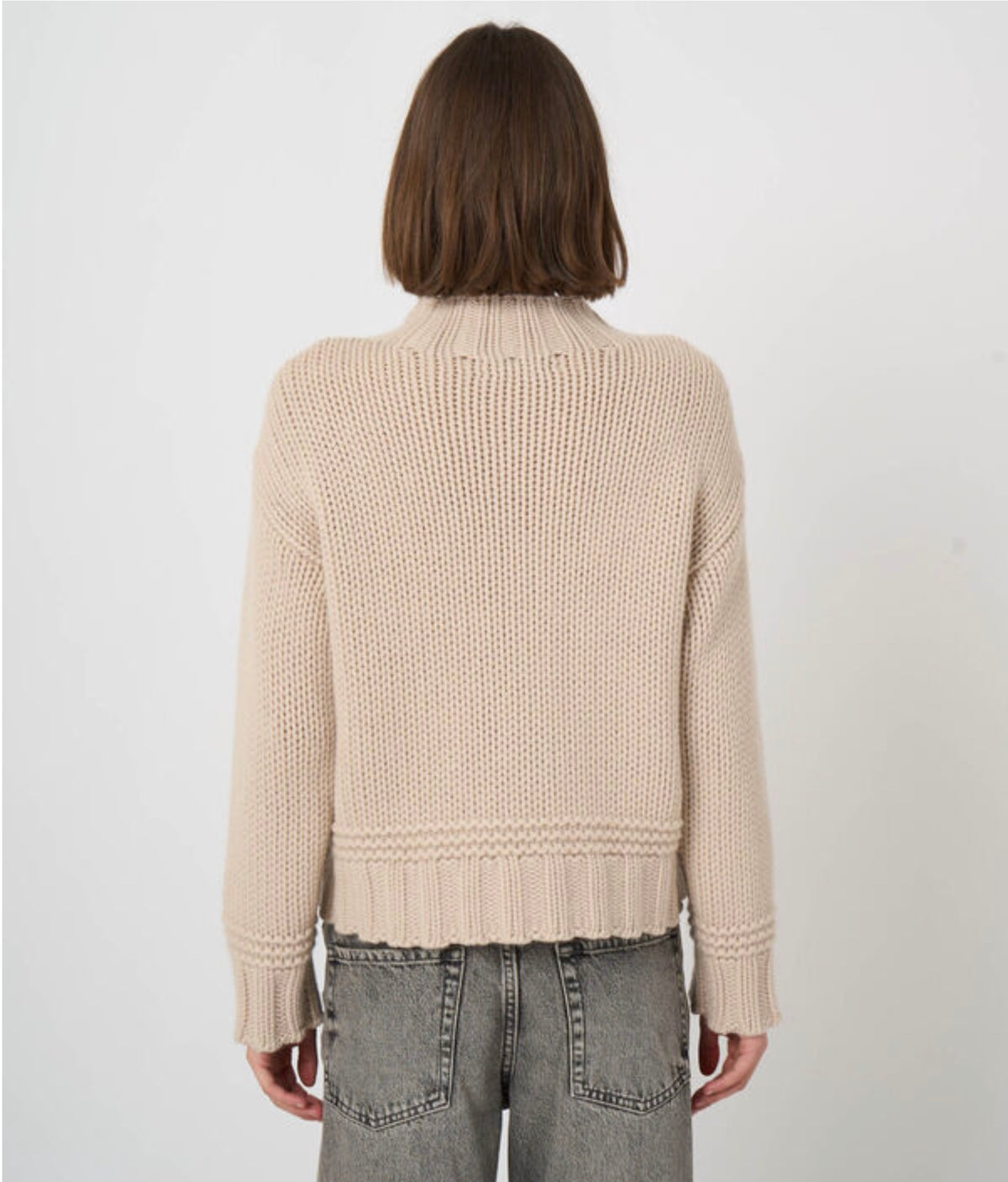 Repeat Cashmere - Chunky Cashmere Stand-Collar Sweater