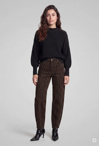 Marc Aurel - Barrel jeans with tiger print
