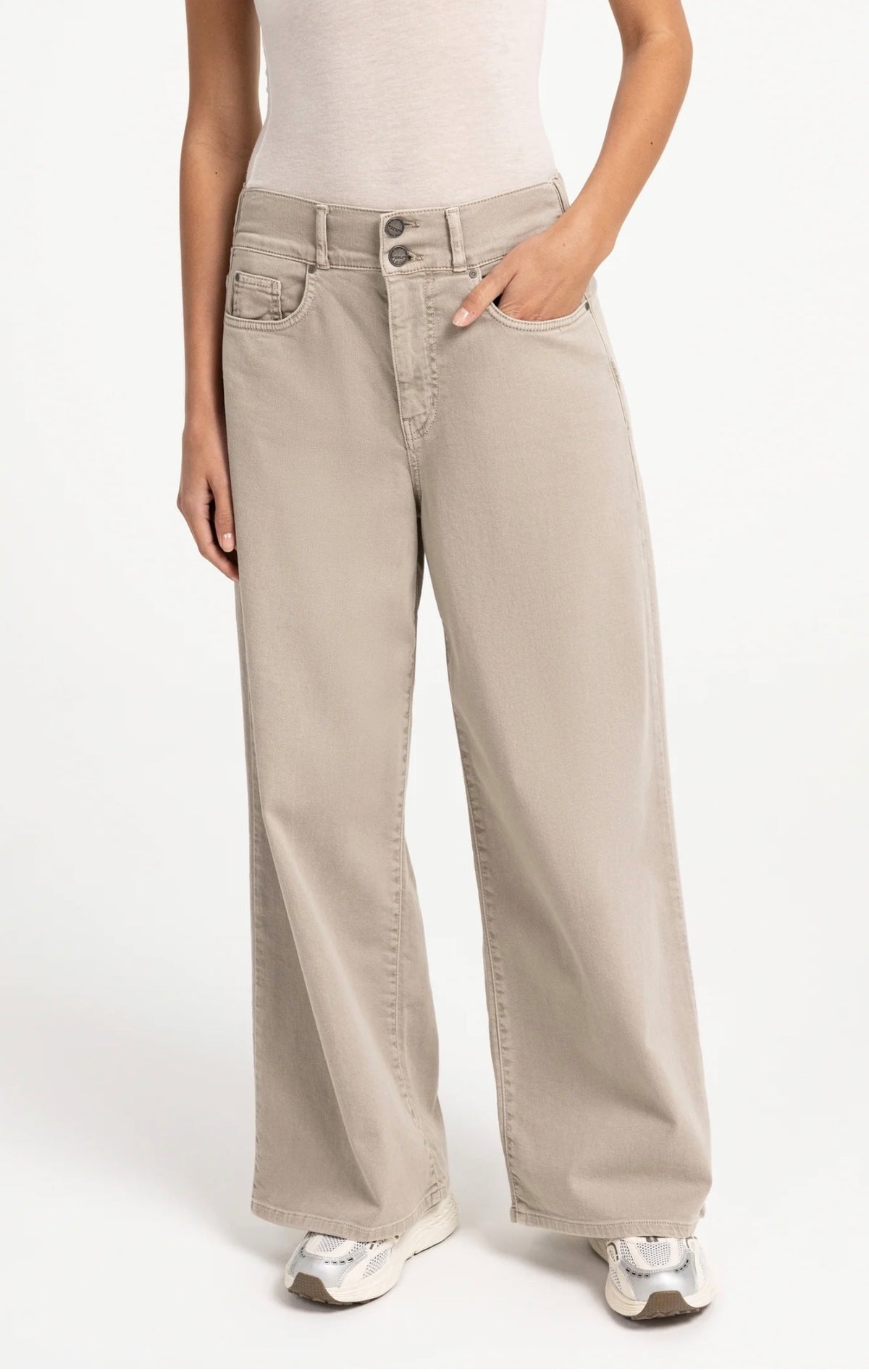 YaYa - Loose fit denim jean with special waistband