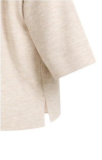 YAYA - Fine knitted oversized T-shirt with half-length sleeves