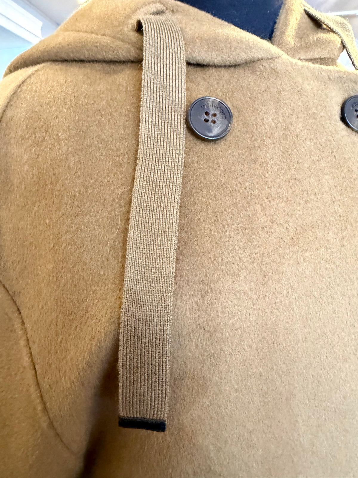 Indi & Cold - 100% wool Hooded Coat in Camel