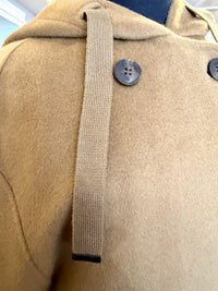 Indi & Cold - 100% wool Hooded Coat in Camel