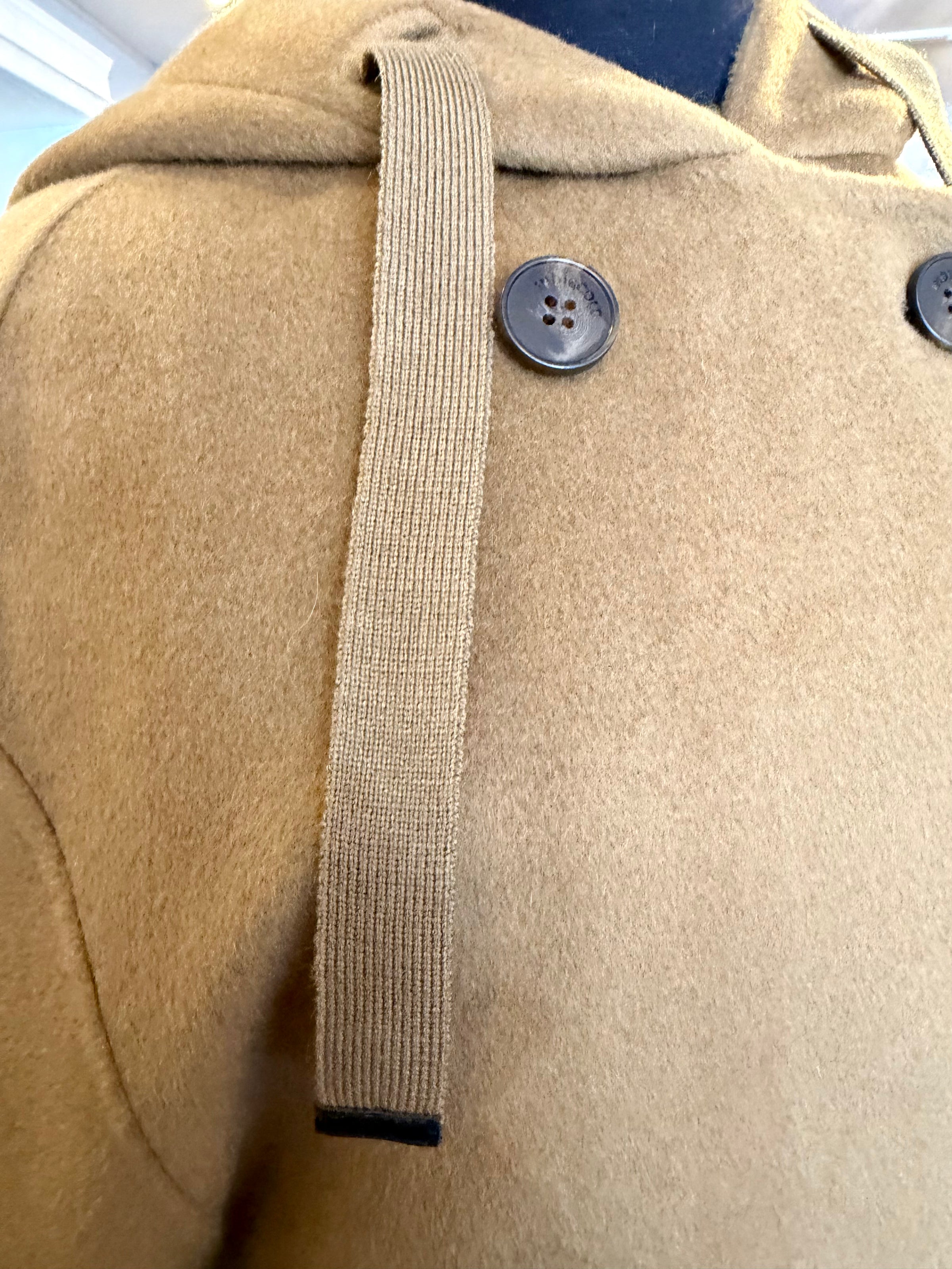 Indi & Cold - 100% wool Hooded Coat in Camel