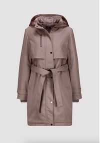 Monari - Coat with tie belt