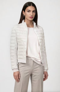Monari - Quilted jacket with neoprene