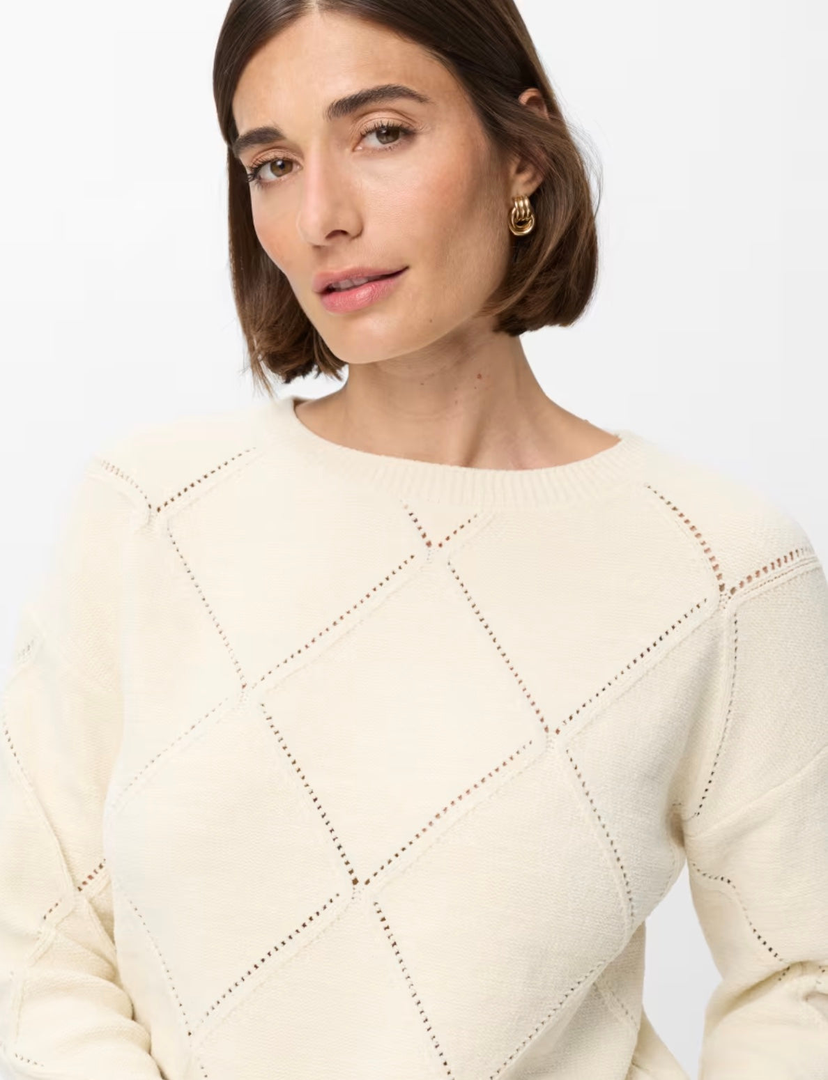 Brax - Lisa Sweater with Diamond Pattern