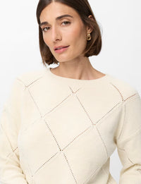 Brax - Lisa Sweater with Diamond Pattern