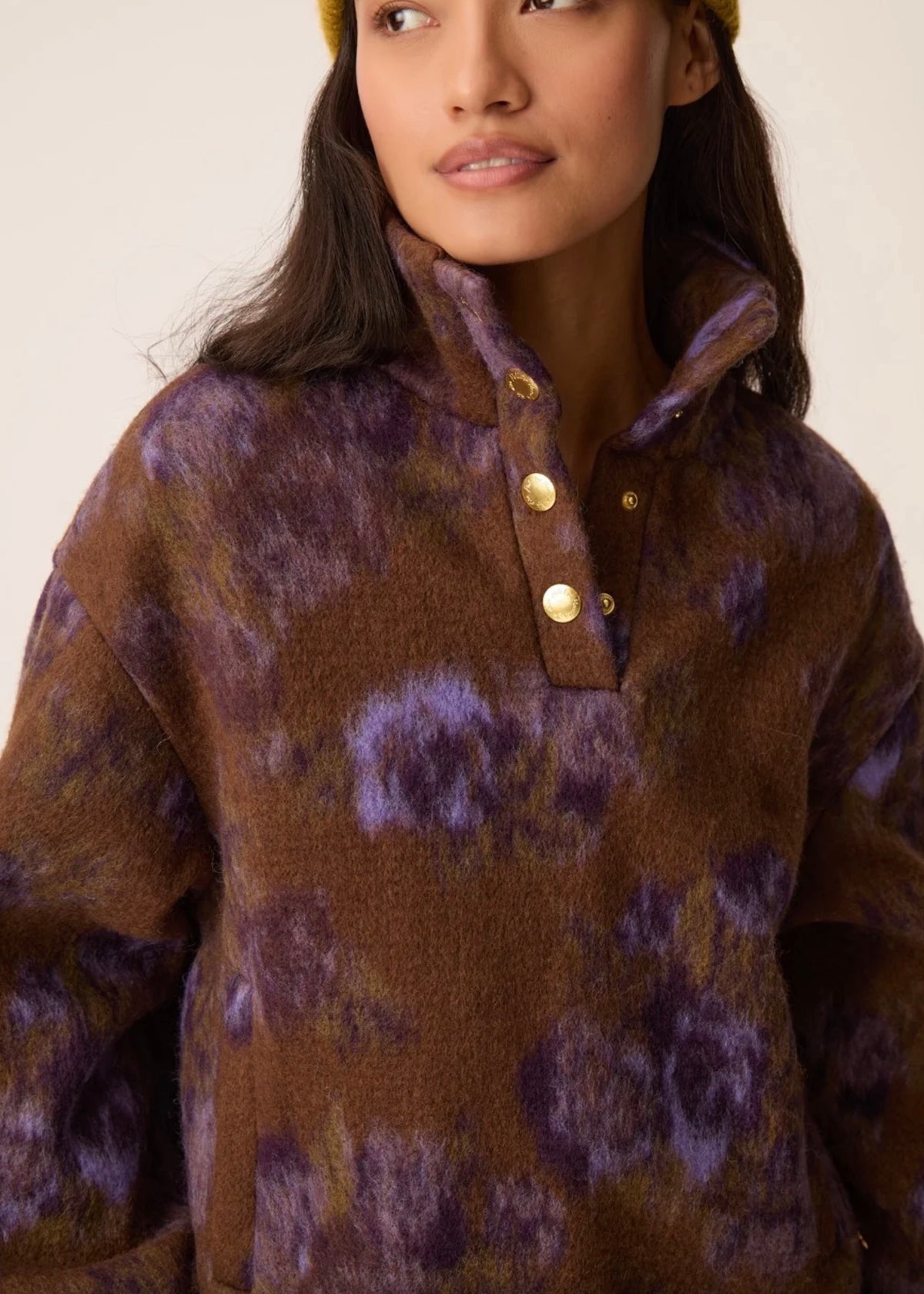 Des Petits Hauts - Isidore Violet Garden Knit Jacket