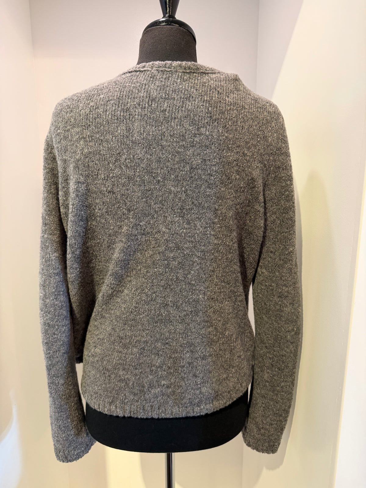 Grizas - Heathered Grey wool Cardigan