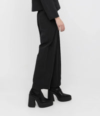 Ozai N Ku- Wide-Leg Pleated Trousers
