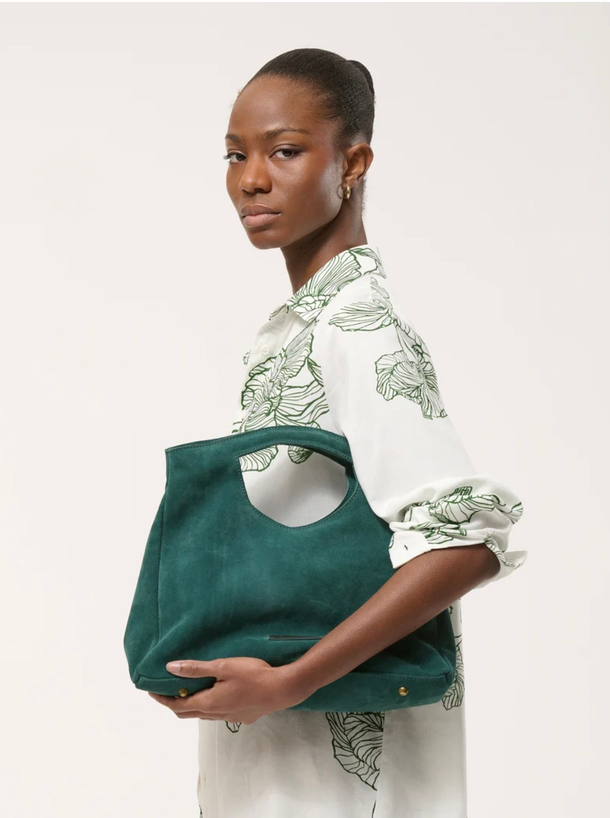 Humility - Green Suede Bag