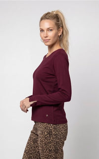 Monari - Long sleeve shirt with rhinestone details