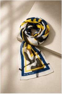 Mat De Misaine - Anis Printed wool scarf