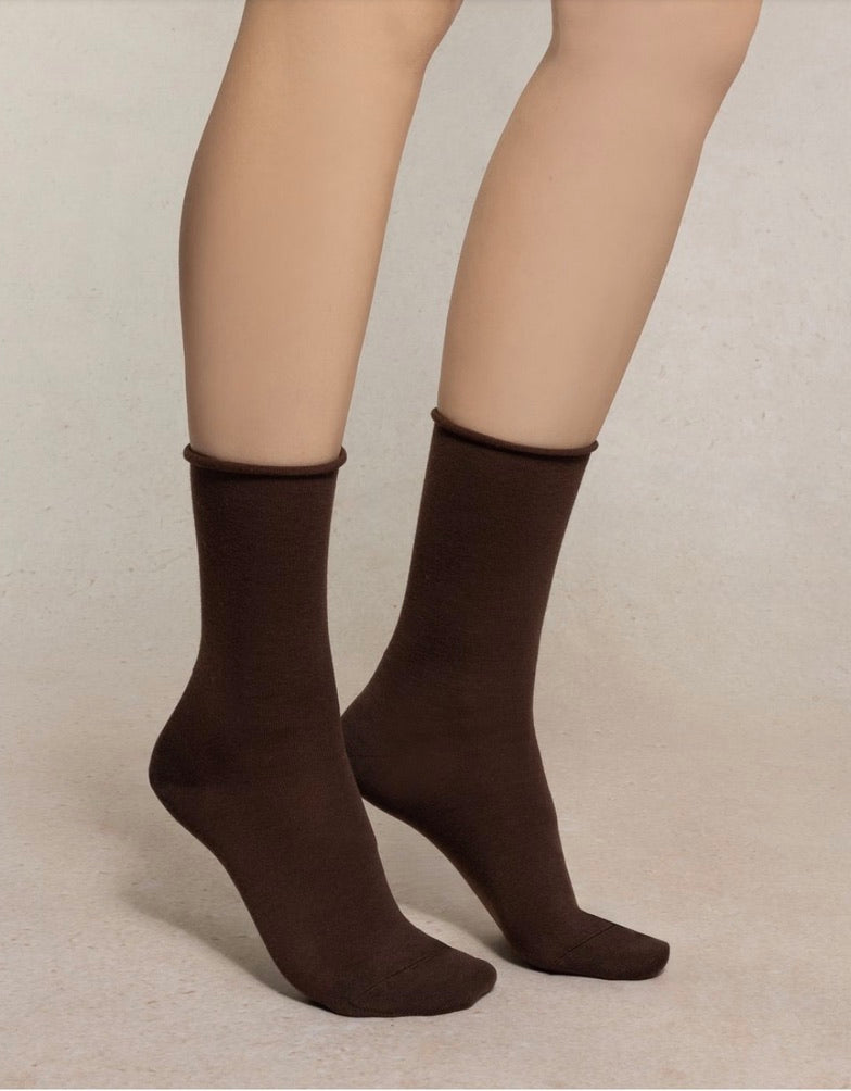 Bleuforet - Roll top wool socks