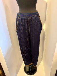 Ozai N Ku - Textured Striped Trousers