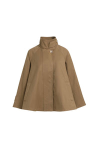 YAYA - A-line trench jacket with stand collar