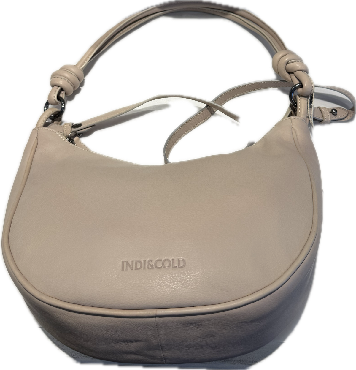 Indi & Cold - Cresent Shapped Leather Shoulder Bag