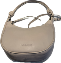 Indi & Cold - Cresent Shapped Leather Shoulder Bag