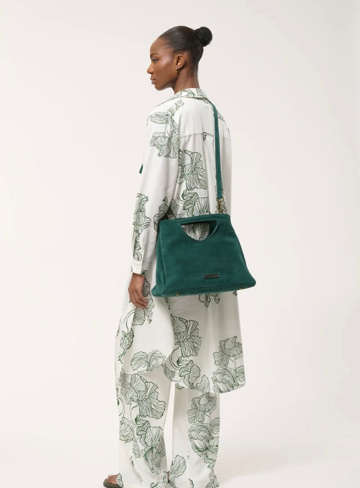 Humility - Green Suede Bag