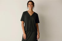 Eileen Fisher - Ribbed V Neck Top