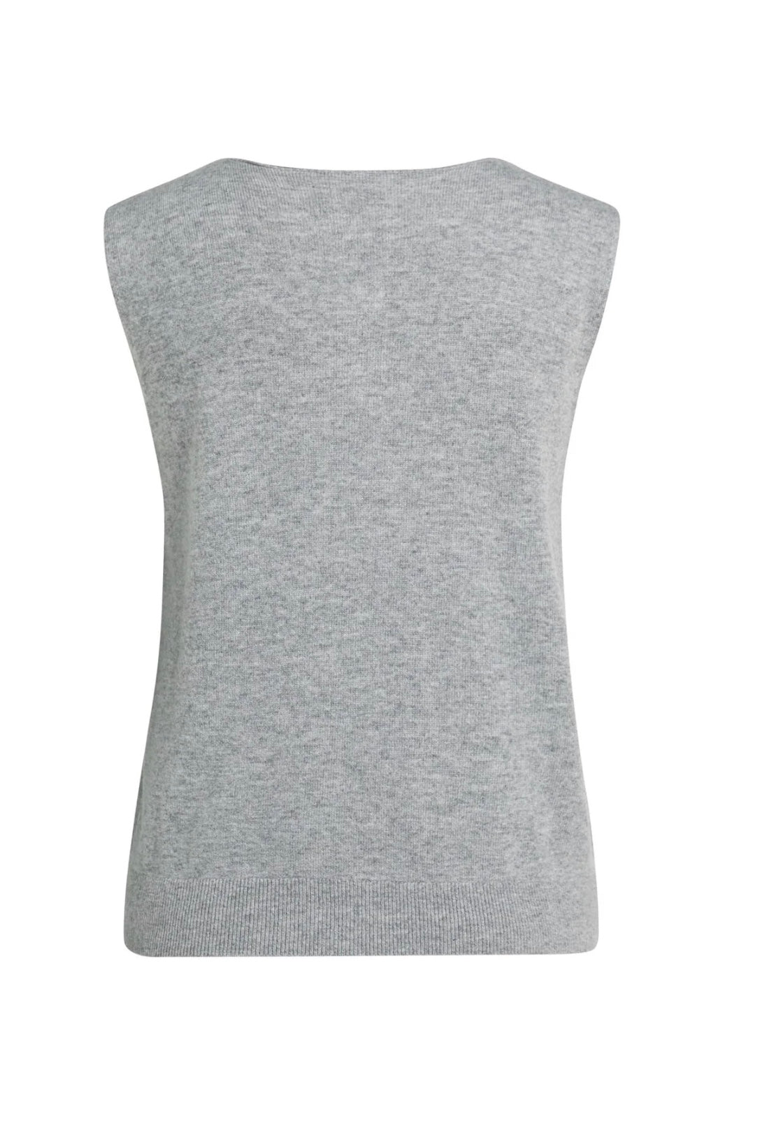 YaYa - Sleeveless top with open collar