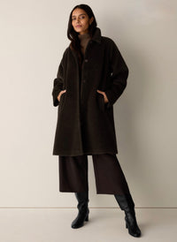 Eileen Fisher - Fine Wool Alpaca Classic Collar Coat