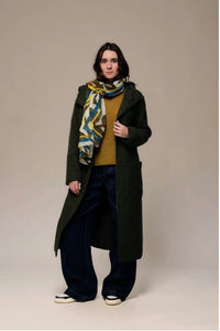 Mat De Misaine - Anis Printed wool scarf