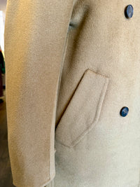 Indi & Cold - 100% wool Hooded Coat in Camel