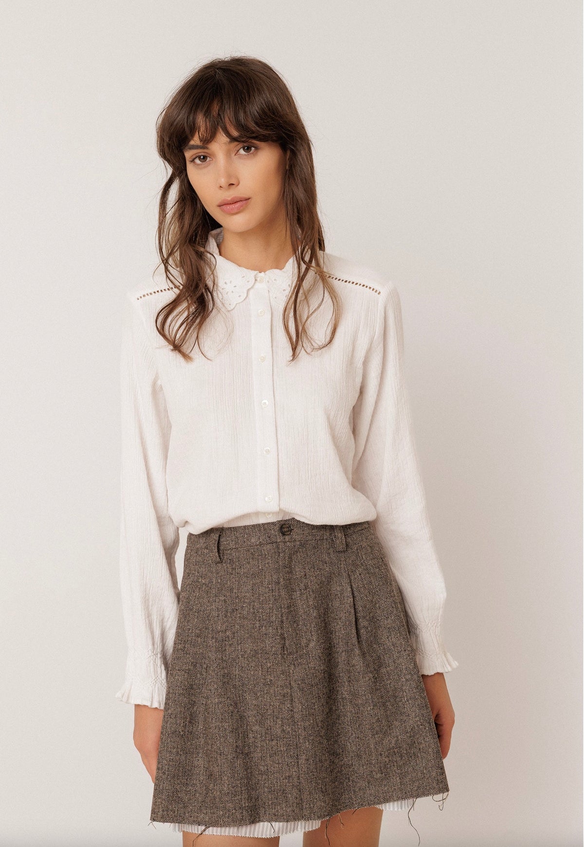 Indi & Cold - Romantic Double Gauze Shirt