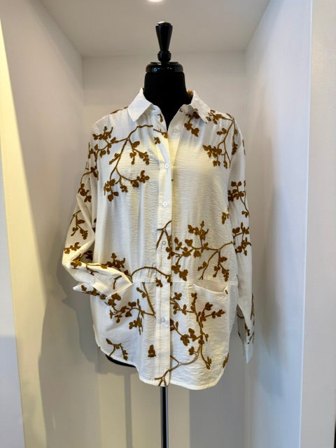 Masai - Mainanne embroidered shirt