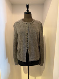 Grizas - Heathered Grey wool Cardigan