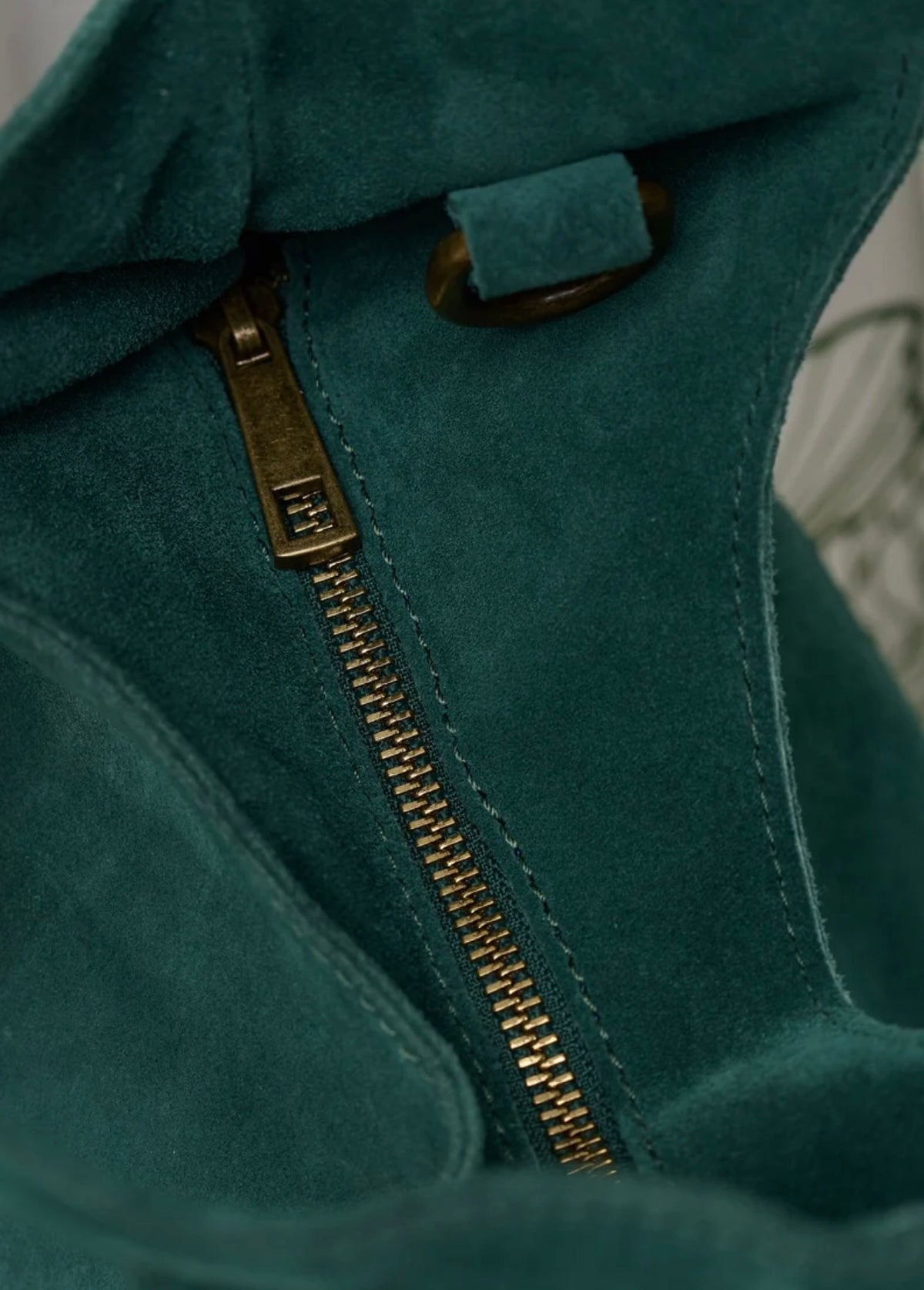 Humility - Green Suede Bag