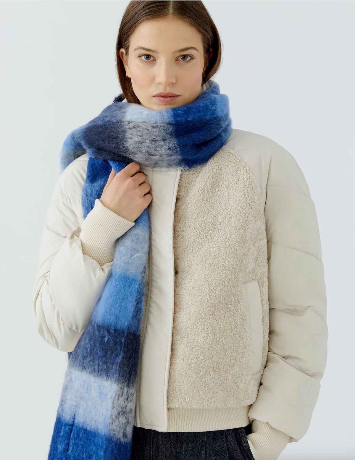 Oui - Scarf - Blue Blue