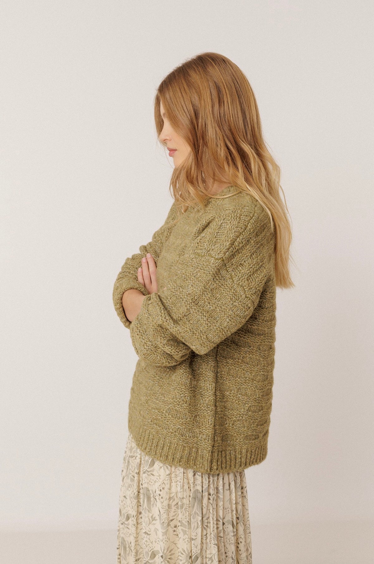 Indi & Cold - Decorative Knit Sweater
