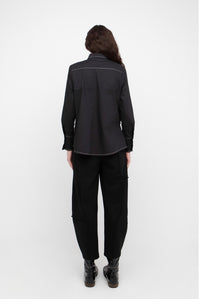 Ozai N Ku - Black Cotton Shirt