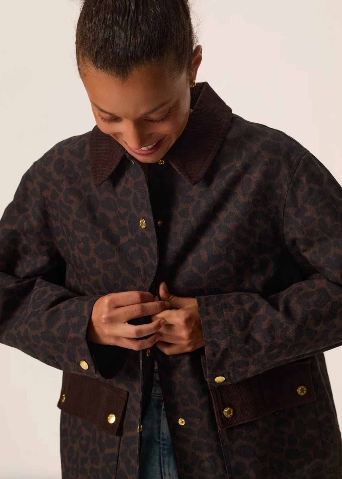 Des etits Hauts - Coat Yolanda Leopard